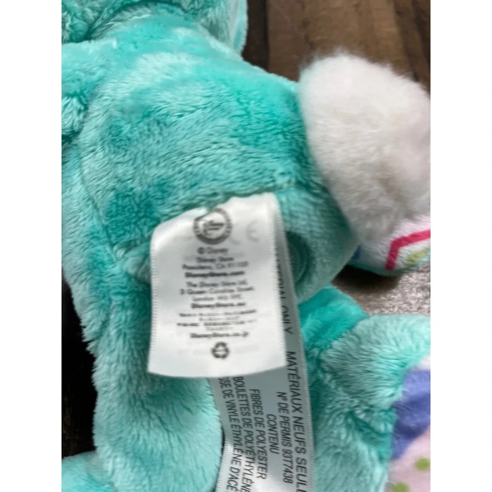 Disney Store Mickey Mouse Easter Bunny Plush Teal Chevron Egg Costume StuffedToy